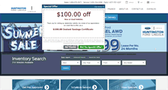 Desktop Screenshot of fordlincolnofhuntington.com